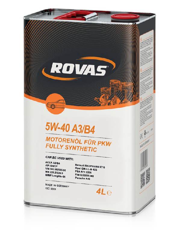 Rovas 5W-40 A3/B4