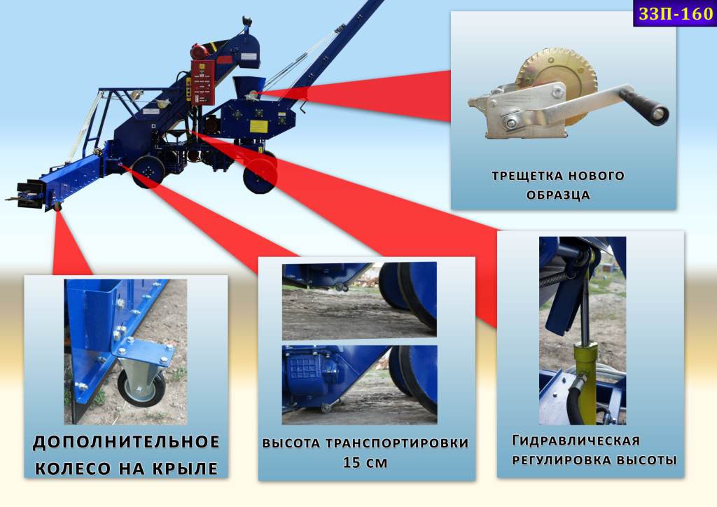 Зернометатель (зернонавантажувач пересувний) ЗЗП-160